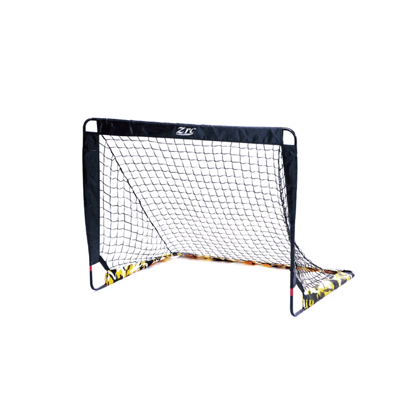Новый дизайн, металлическая сборная футбольная цель 3,3X2,5 футов с сумкой для переноски для детей, игра на заднем дворе, цель футбольной тренировки