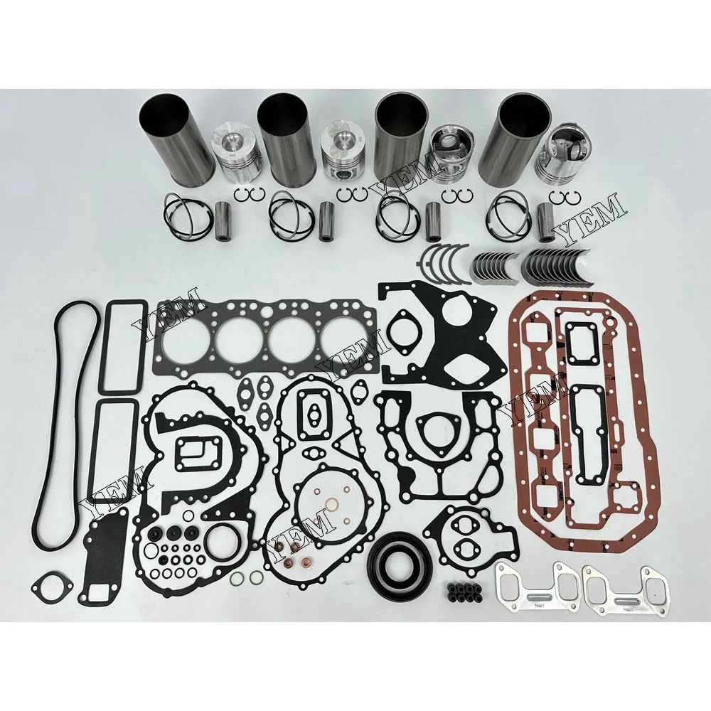 Repair Kit With Piston Rings Liner Gaskets Bearings for Doosan DB33 5