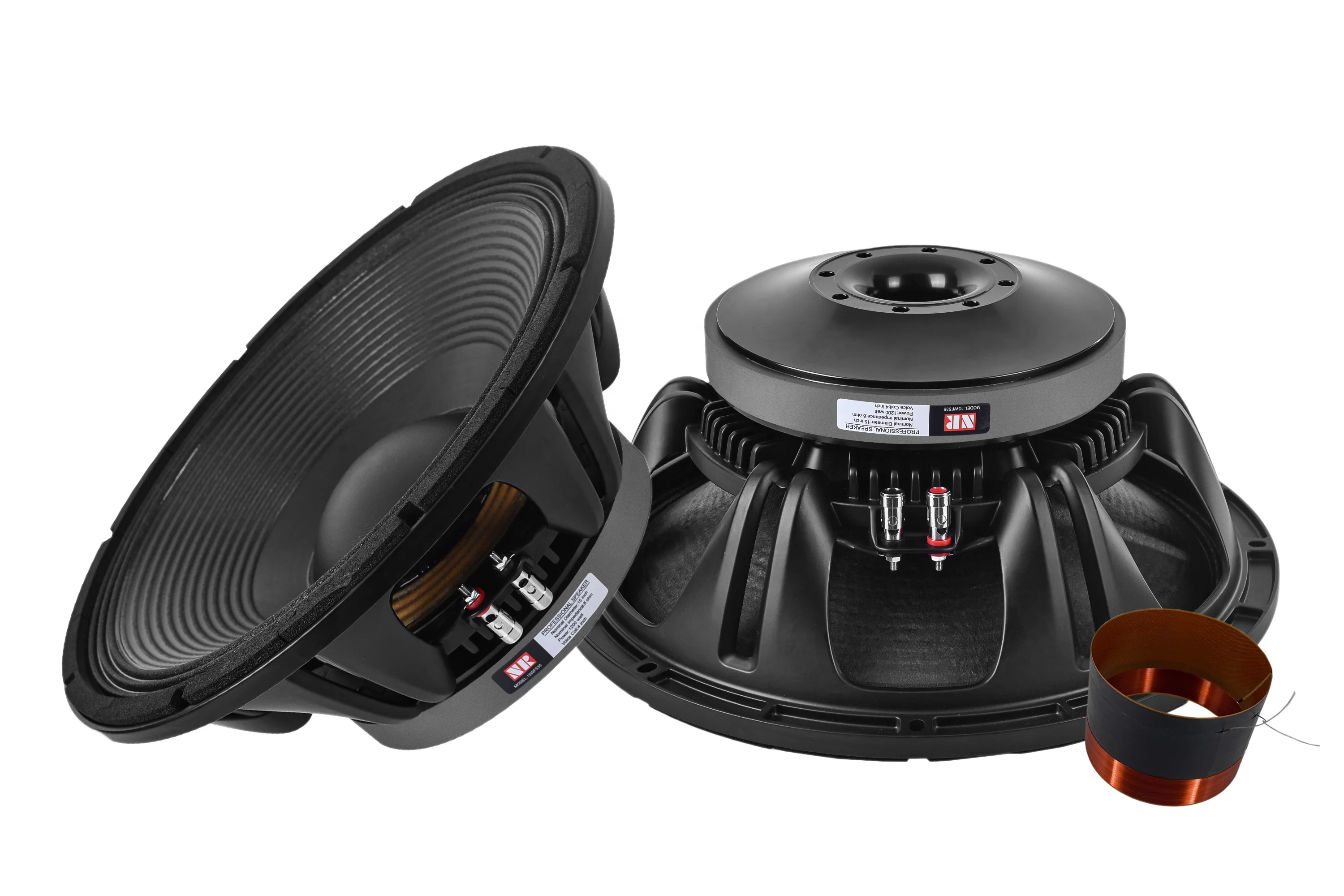 15 Inch NR DJ Speaker 1000W High Power Subwoofer Inch Voice Coil 220mm  Magnet 15WF535 for Outdoor Use Metal Aluminium Shell
