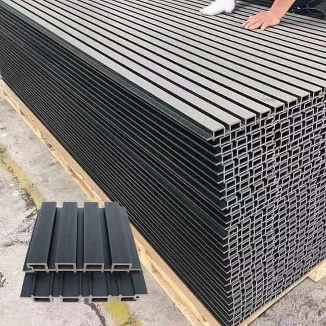 Great Wall Cladding Exterior Outdoor Wood Co Extrusion Fluted Design ...