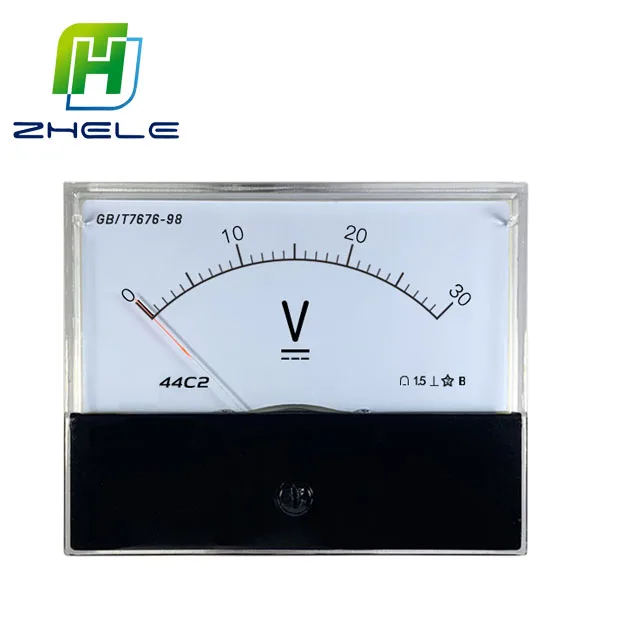 OEM Service 100*80mm Point Analog Panel Voltmeter AC/DC 5V 10V 15V 20V 30V 50V 100V 150V 200V 250V 300V 400V 500V Voltage Meter