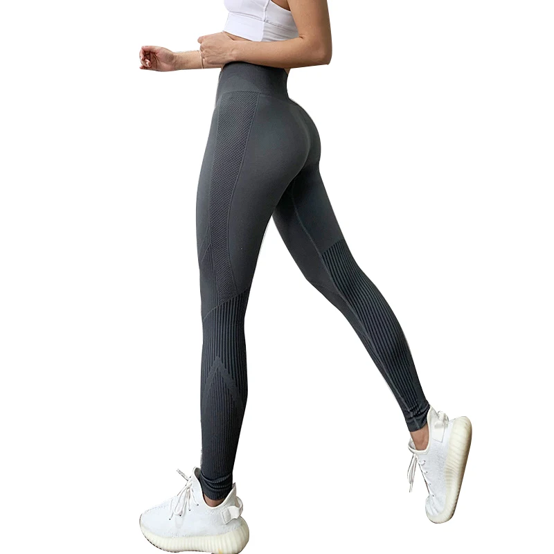 Le donne senza soluzione di continuità Yoga Palestra Leggings Corsa Allenamento Abbigliamento Sportivo Pantaloni Vita Alta 