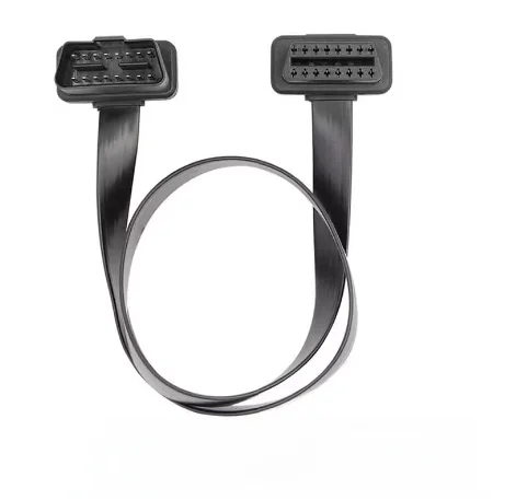 16-Pin Extension Cable Male to Female Diagnostic for Wide Range OBD2 Devices Compatibility Enables Code Reader Functionality