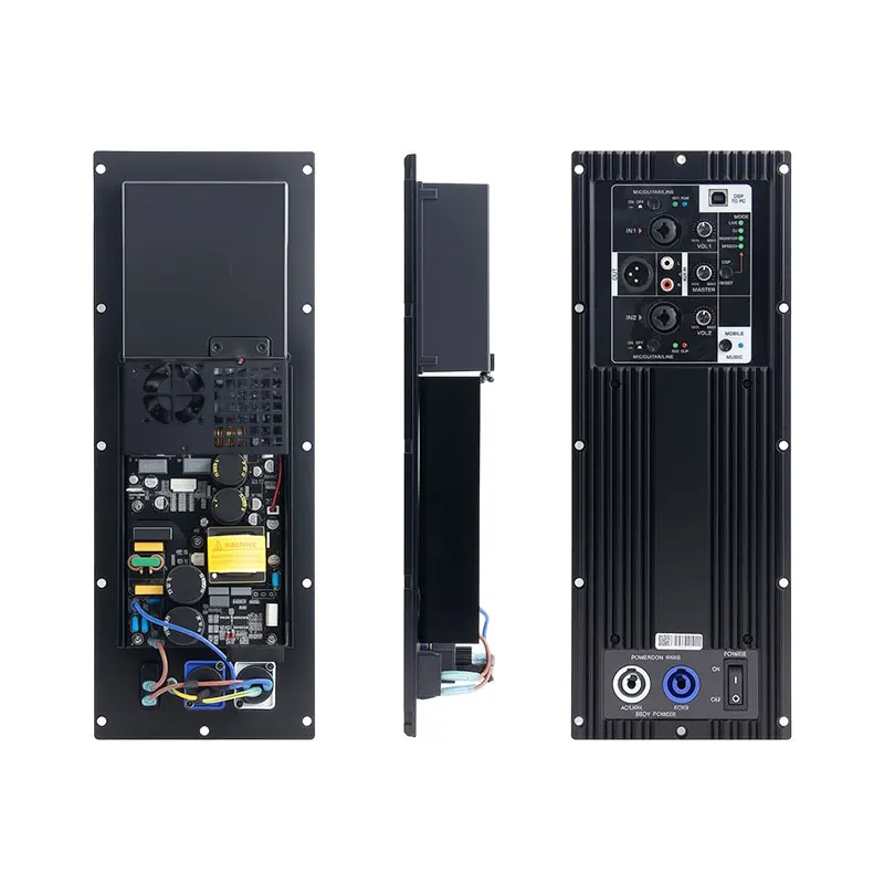 LIHUI MD800  Built-in Dsp Pcb Circuit Audio Music Speaker  800  Watts 2 Channel Power Amplifier Module Board