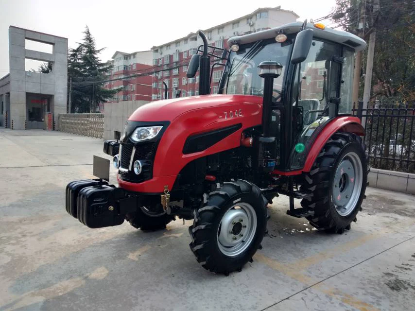 Self-Propelled Tractores agricolas 4x4 Used Compact Tractors LUTONG 704E for Agriculture manufacture