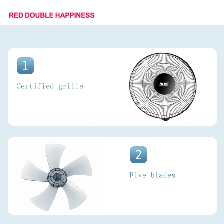 High Quality 16 Inch Wall Mount Modern Fans with Remote