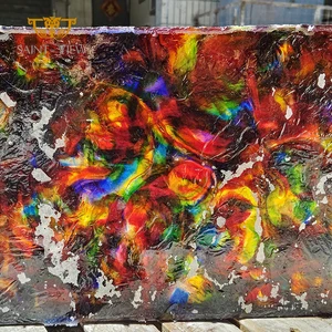 Crystal Glass Brick Custom Colorful Project Handmade Design Raw Material Wholesale