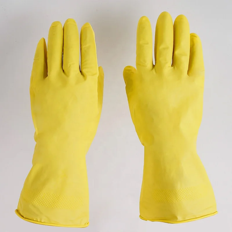 Ansell Stark Gelb/Blau Latex Gummi Haushalt Küche Geschirr Handschuhe 