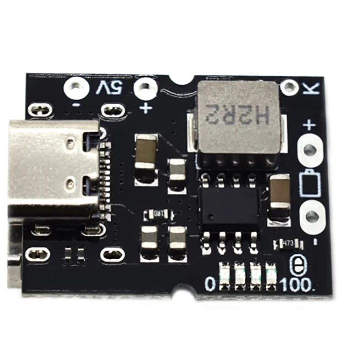 Module Boost 5V 2A Type-C USB - Convertisseur Haute Précision, Charge/Décharge Batterie Lithium - Lot De 3