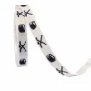 Hockey Sticks & Puck-White-1cm*10yds