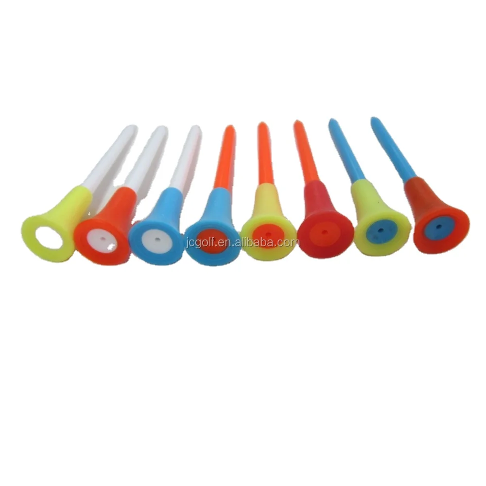 Bulk Mixed Color 83mm Large Rubber Top Plastic Golf Tee Buy Rubber