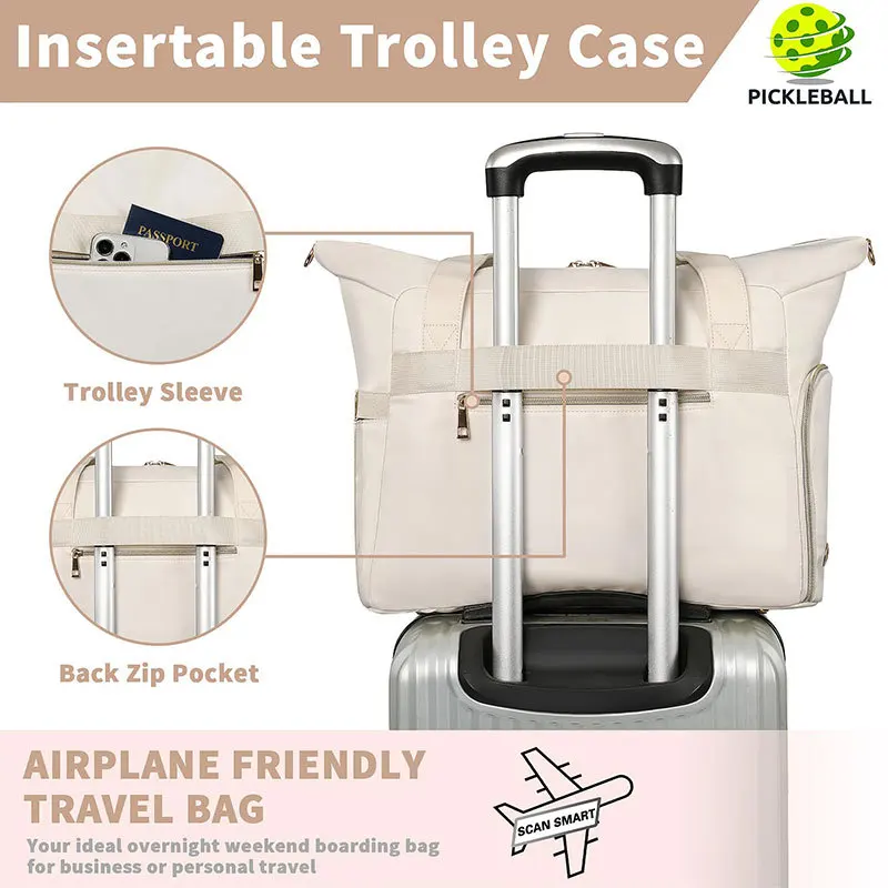 Unisex  Racket Bag with Shoe Compartment Oxford Cloth Color Customizable Capacity for Tennis & Badminton preview 4