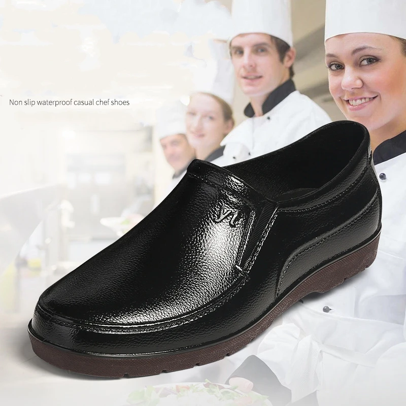 New Arrival Waterproof Oil Proof Kitchen Leather Shoes Chef Slip Resistant  Shoe Shoes Men For Work In Office - Buy Shoes Men For Work In Office,Chef Slip  Resistant Shoes,Kitchen Leather Shoes Product