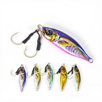 Lure Bait 3D Printed Metal Plate Bio-Imitation Bait 60g 80g Long-Distance Freshwater Saltwater Fishing Bass Perch Lead Fish – Metal Jig – view 2