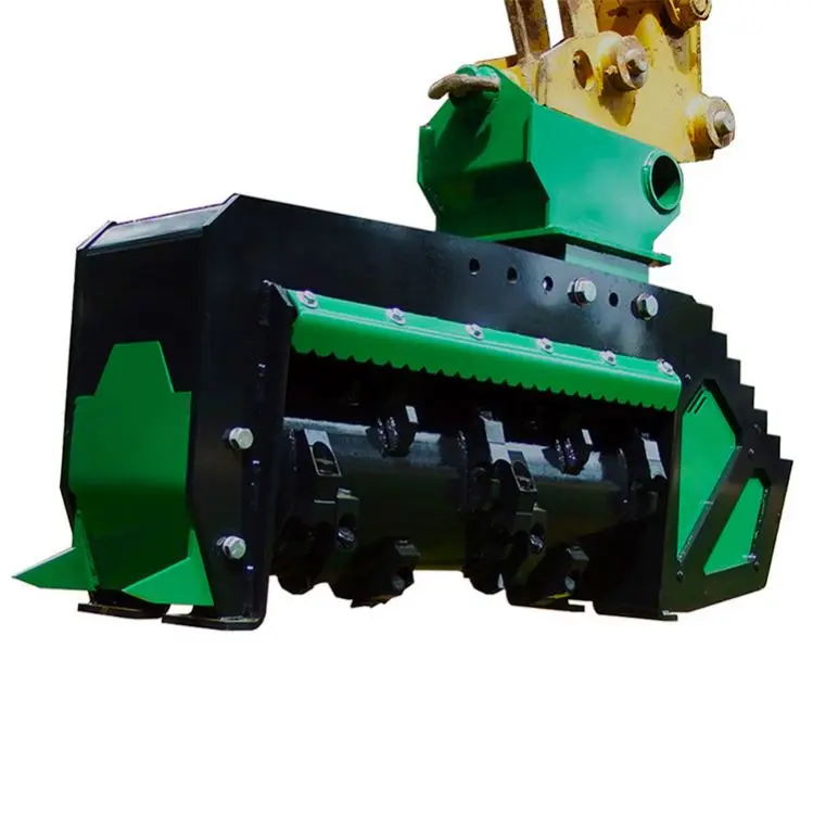 Digger Attachment Excavator Mulchers Drum Land Clearing Machine Forestry Mulcher