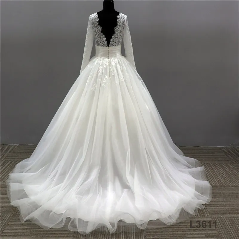 Actual Full Floor Length White Ivory Luxury Corset Bridal Pearl Lace ...