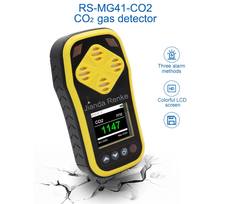 RS-MG41-CO2 портативный измеритель углекислого газа CO2 детектор
