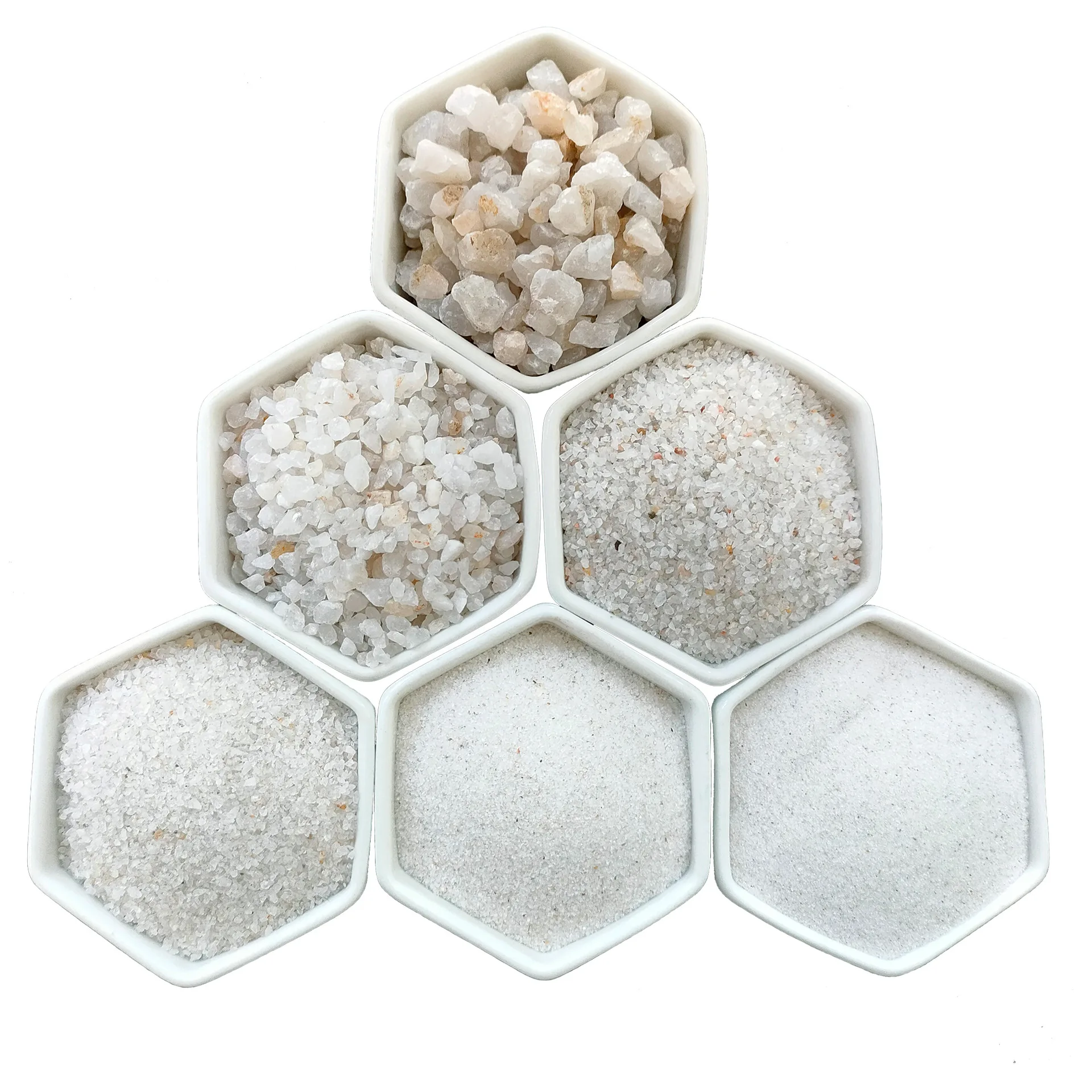 Sio2 Quartz Sand Milky Factory Supply Cheap Quartz Sand Silica Sand for Filter Water with High ...