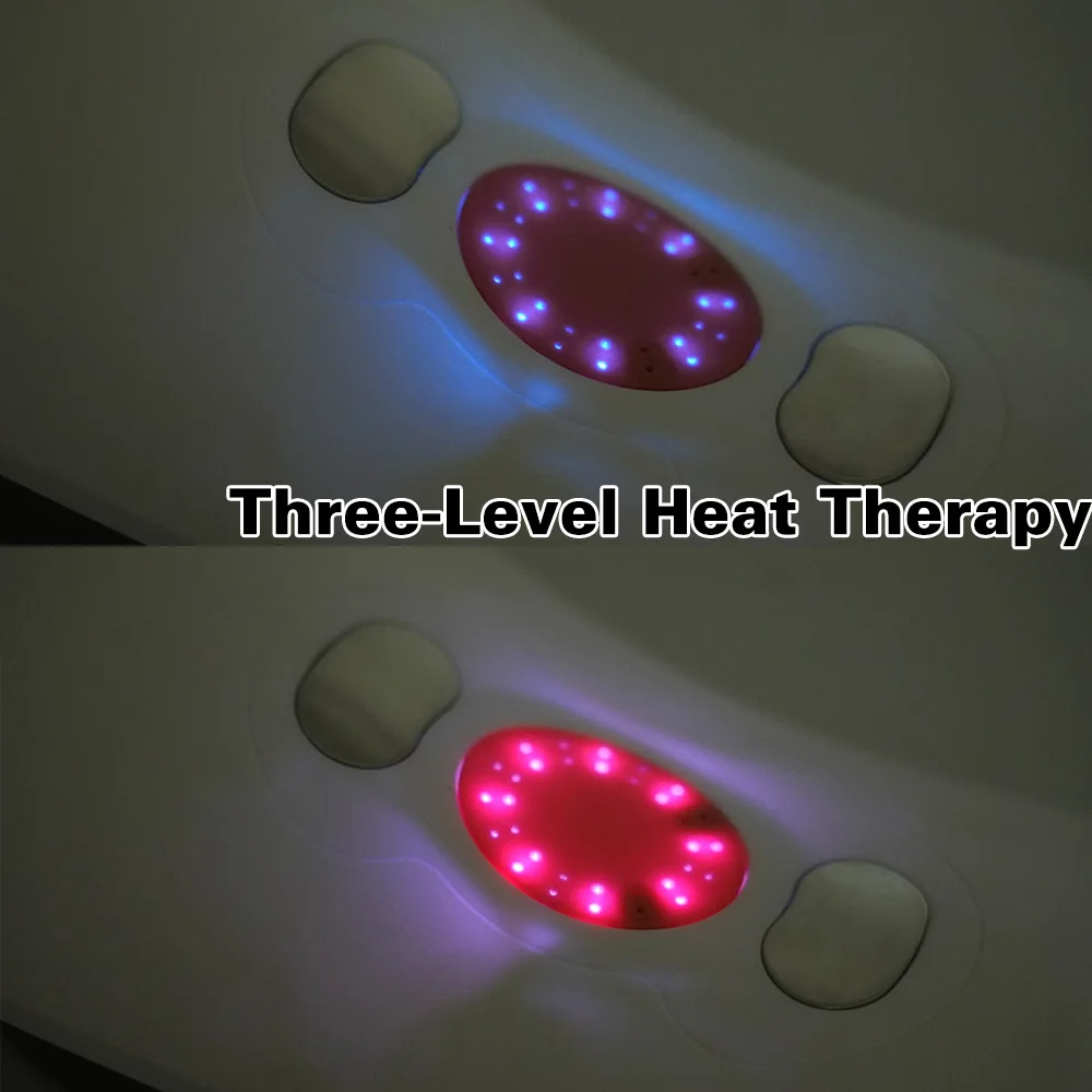 product electric heating waist support traction device with vibration lumber lower back lumbar pillow for pain relief massage products-4