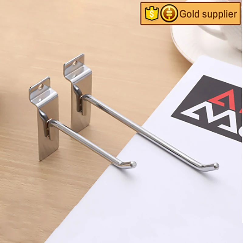 Factory Retail Usage Display Security Metal Iron Wire Hook Fit Slatwall
