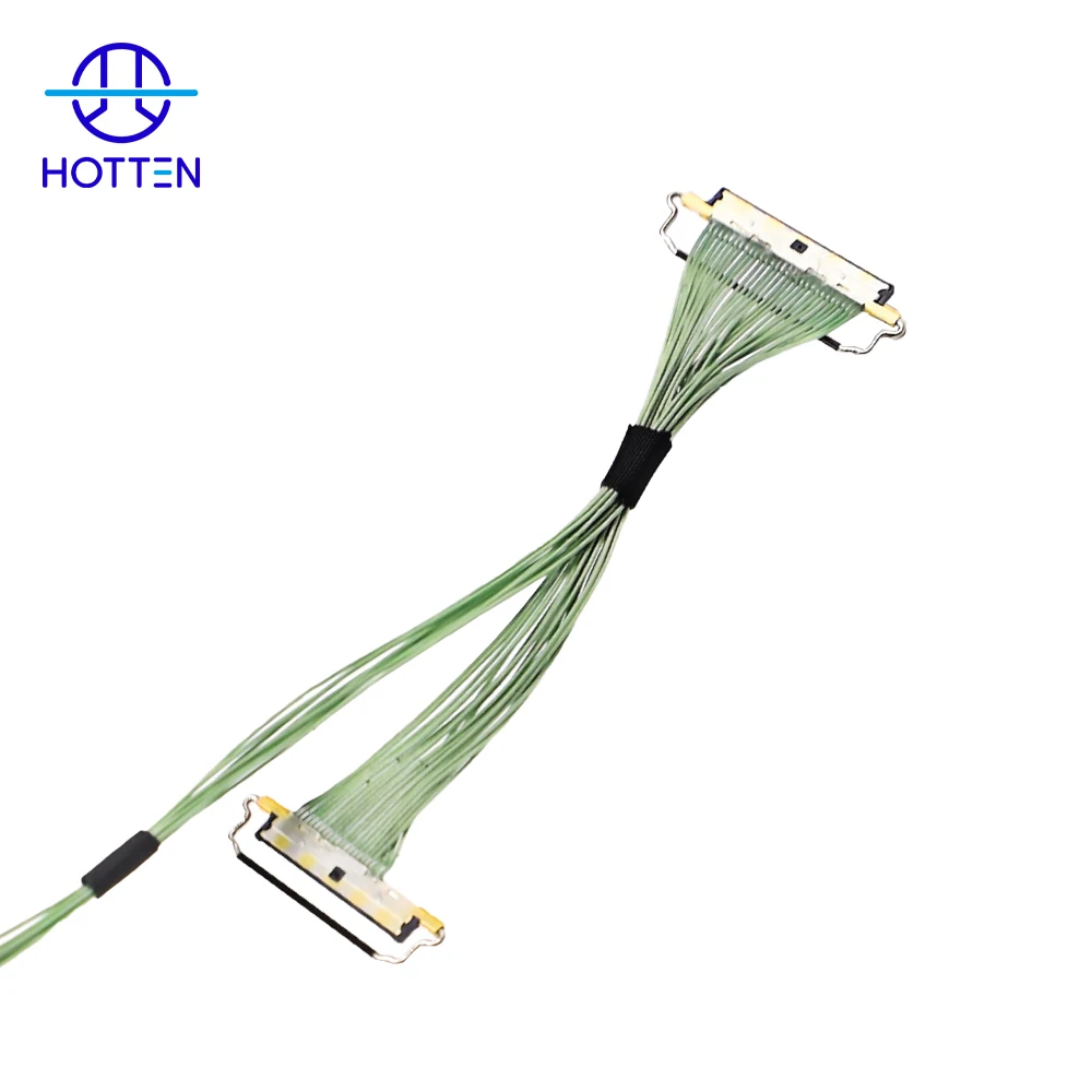 Hotten HRS DF81 30P 42AWG 30 Pin Custom Wire Harness Micro Coaxial Cables for Drones