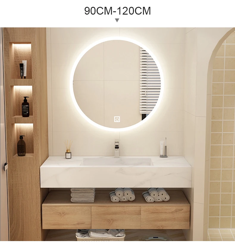 Modern Led Waterproof Simple Marble Washbasin Sink Sintered Stone