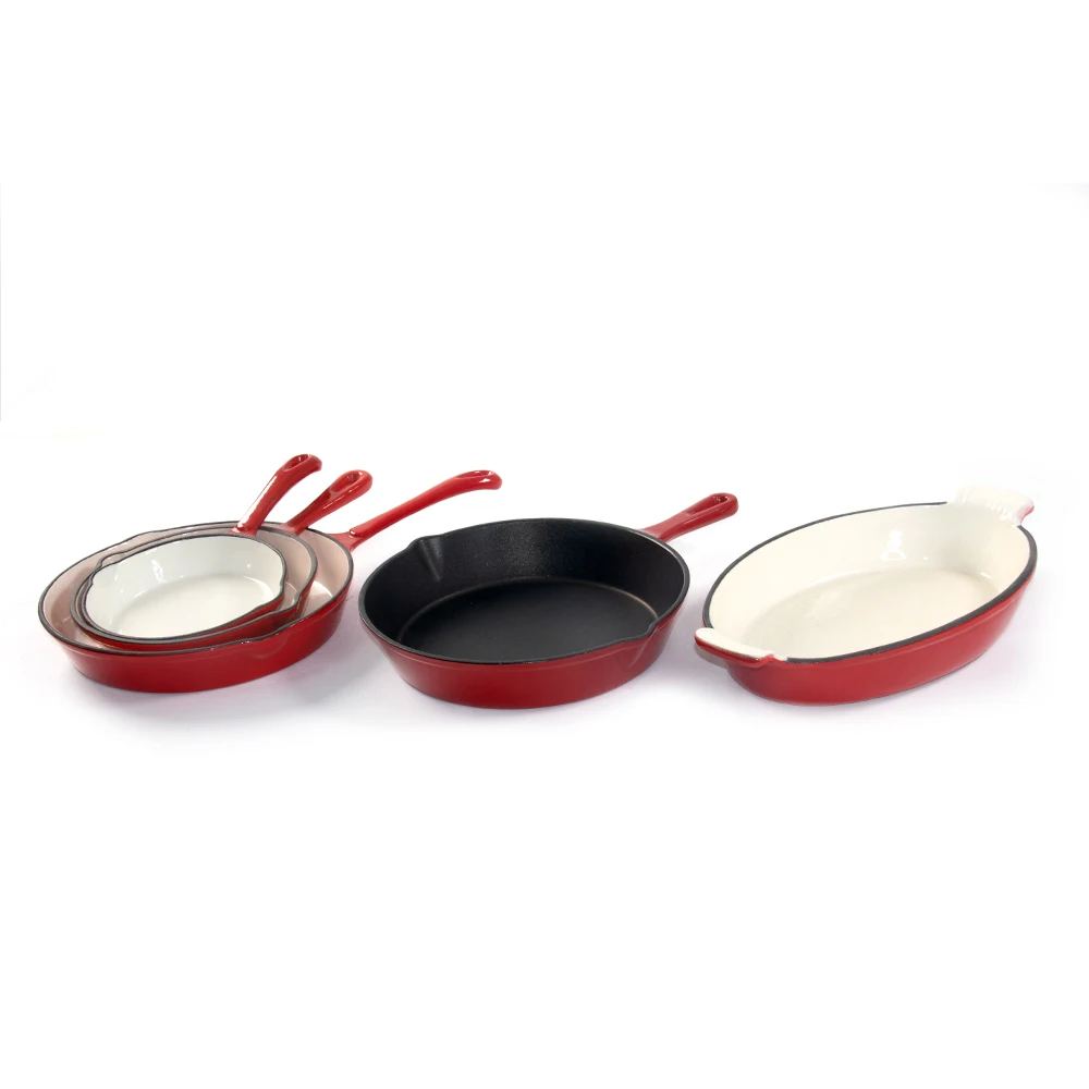 17pcs Mcooker 2023 New Style Colorful Cooking Enamel Coating Cast Iron