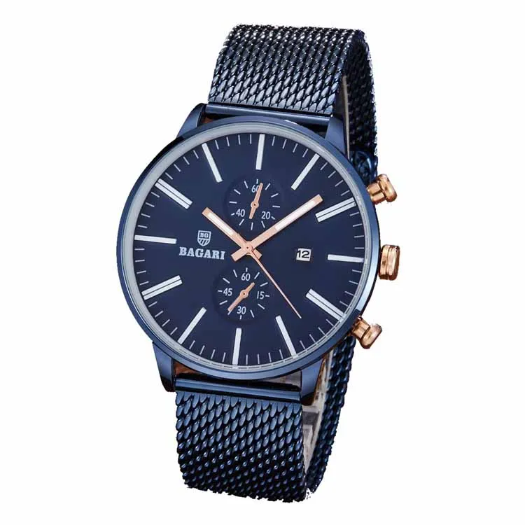 BAGARI Casual Watch For Men Analog Stainless Steel - 88 price from souq in  Egypt - Yaoota!