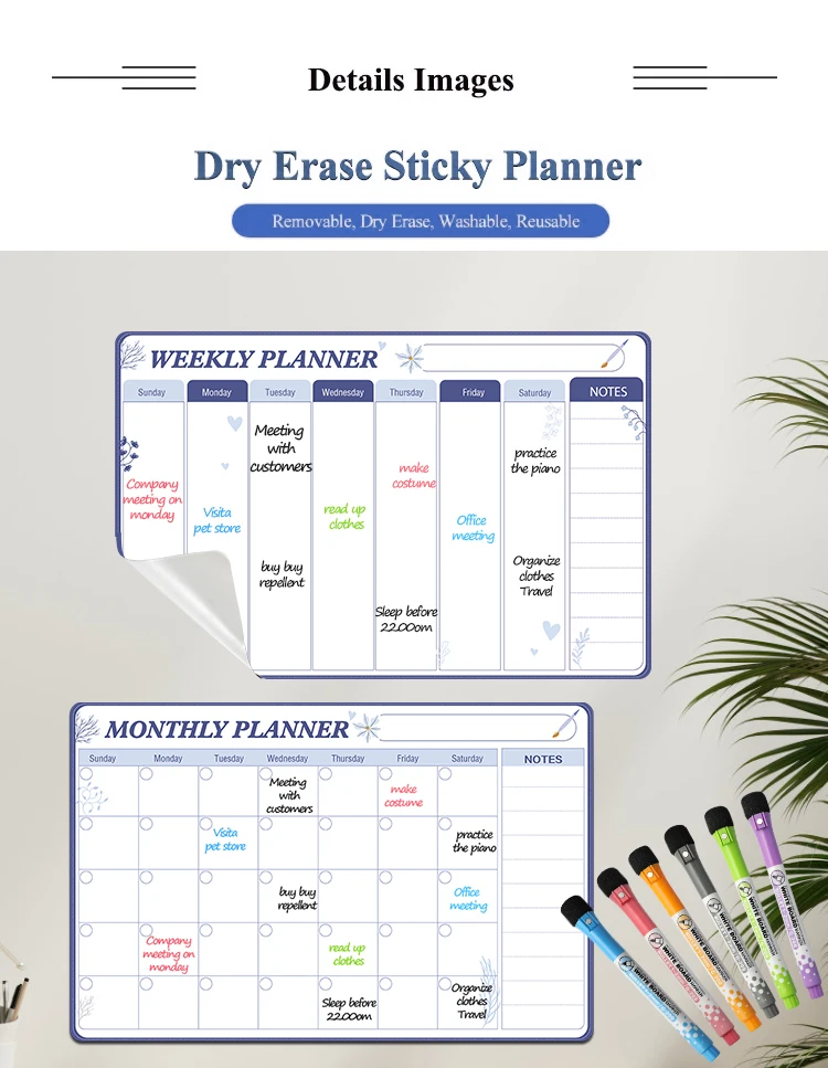 dry erase silicone planning board construction detail