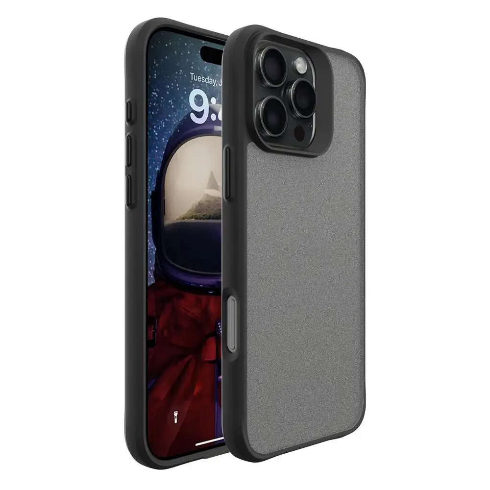 Laudtec Luxury Anti-Fingerprint Matte TPU+PC Hard Cover Soft Shockproof Cell Phone Case for iPhone 15 Pro Max for Iphone 17 Air