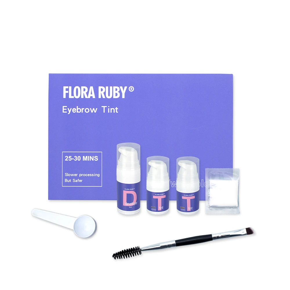 Wholesale Custom logo Brow Tint Home Eyebrow Dye Kit Tinting Eyebrow Products