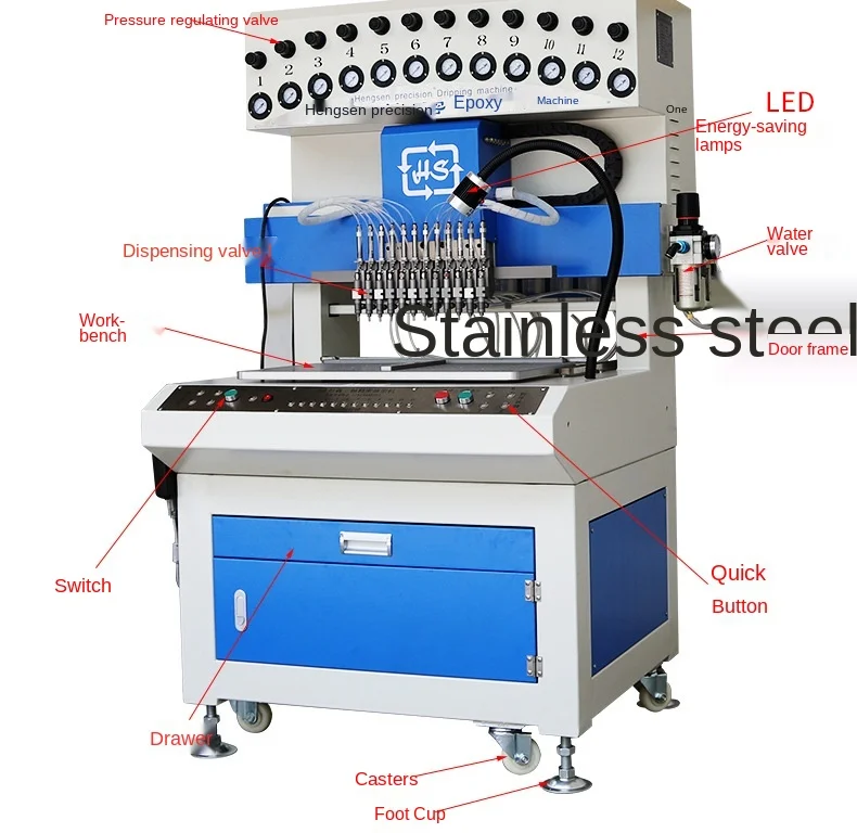 12 Color Soft Pvc And Silicon Product Dispensing Machine Rubber Making