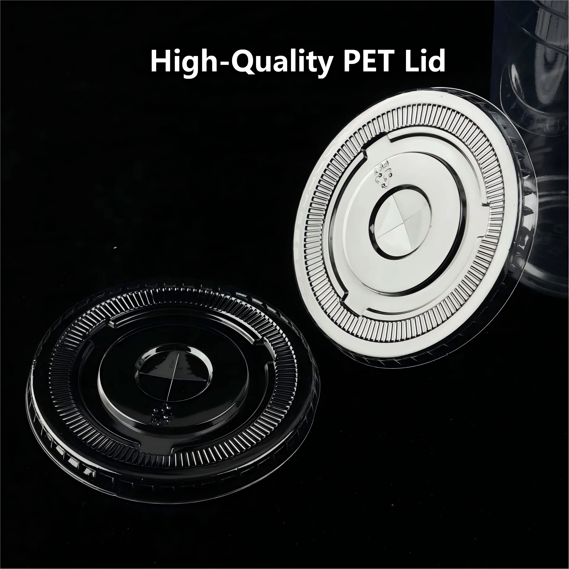 High Quality Disposable PET Cup Lid with Non-Spill Feature Clear Round Shape for Cups & Beverage