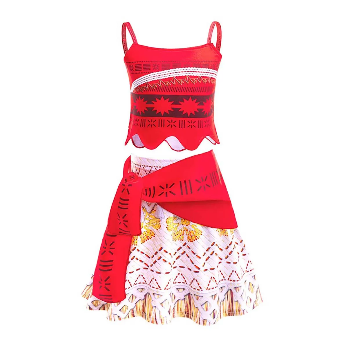 Enfant Robe Déguisement Vaiana avec Collier Costume Déguisement Moana Enfant Robe Déguisement Vaiana avec Collier Costume Déguisement Moana