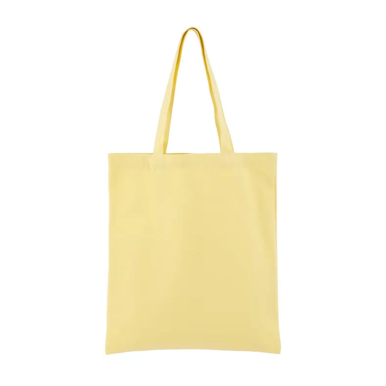Wholesale Color College Plain Reusable Small Grocery Shopping Cloth Bag Cotton Canvas Totes Bags details