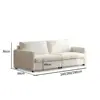 Split double seat with a length of 2.4m