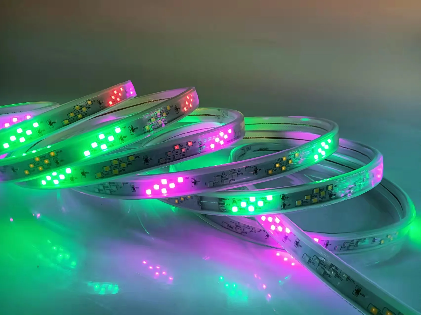 220v Process Led OEM Customized High Voltage 220V 50M/100M Per Roll SMD 2835 144LEDs/m ...