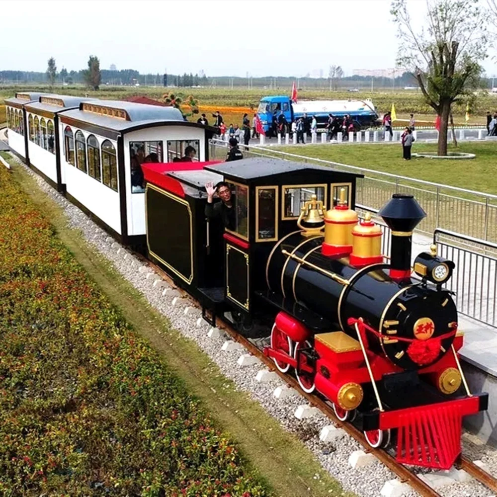 Суперэлектрический Трековый поезд для парка развлечений на 100 мест