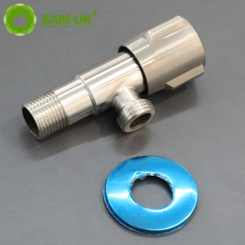 copper bronze 304 ss button double 3 way outlet washing machine water flow control  black angle valve