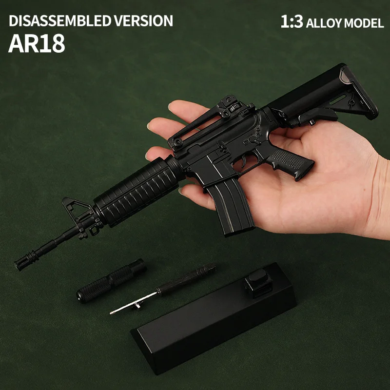 Simulation Metal Toy Gun Model AR15 1:6 Scale - GOAT GUNS