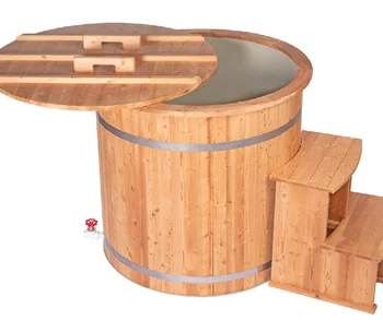 High Quality  Wooden Ice Bath Ice Pool For Fitness Recovery Cold Plunge With Water Chiller For 1 Person