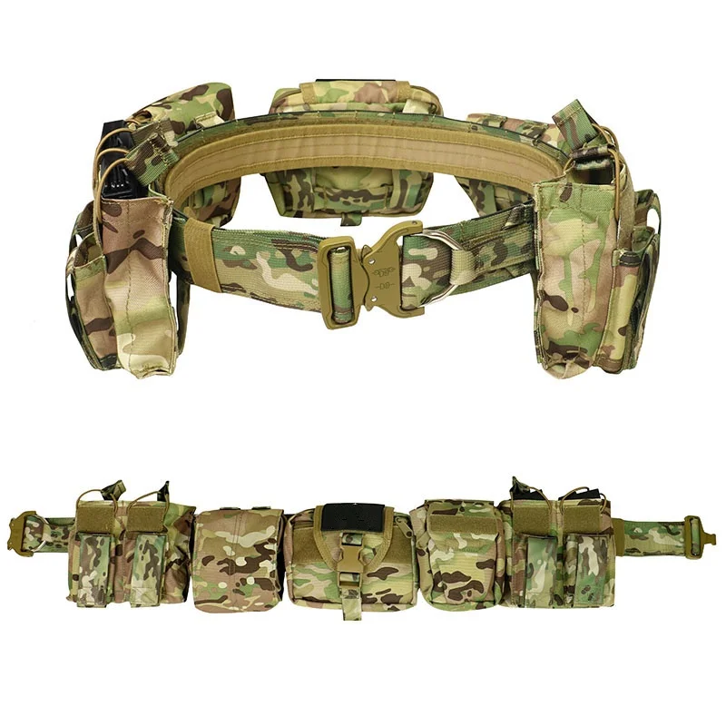 Detachable Tactical Training Waist Bag Hunting Mountaineering Tactical Duty Belts Utility Belt with Accessories Pouches