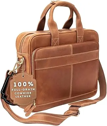 product full grain leather briefcases leather laptop computer handmade messenger large crossbody shoulder office computer college bags-28