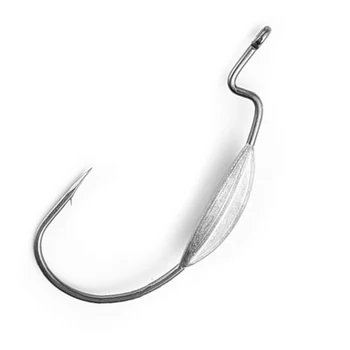 Gs 3#-5/0 Carbon Steel Wide Barbed Fishhook Crank Hook Soft Lure Worm Hook Bait Crank Fishing Hook with Lead – Soft Lure – view 5