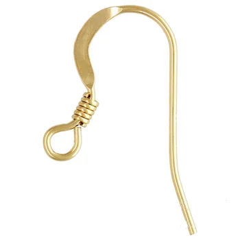 US Real 14K Gold Filled Wholesale Jewellery Making Gold Earring Hooks Fashion Fishing Hooks