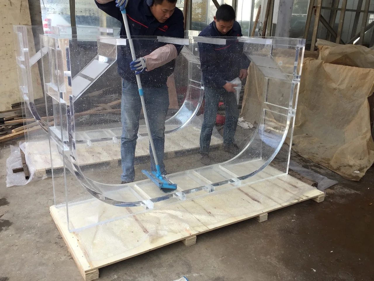 Low Cost Custom Size Transparent Kreisel tank Jelly Fish Aquarium