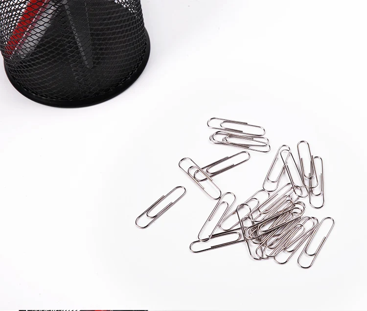 30mm Unique Designer Decorative Office Clips 100pcs A Color Box Metal