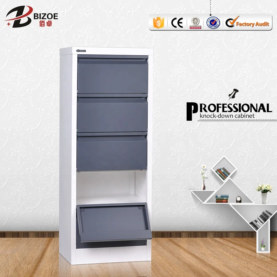 Lightweight Modern Metal Book Notebook Storage Cabinet Foldable for Home Office School Hotel Hospital for Baseball Card Comic