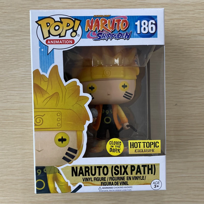Animation Naruto Shippuden Toy Naruto Six Path #186 PVC Figure with Pop Box 