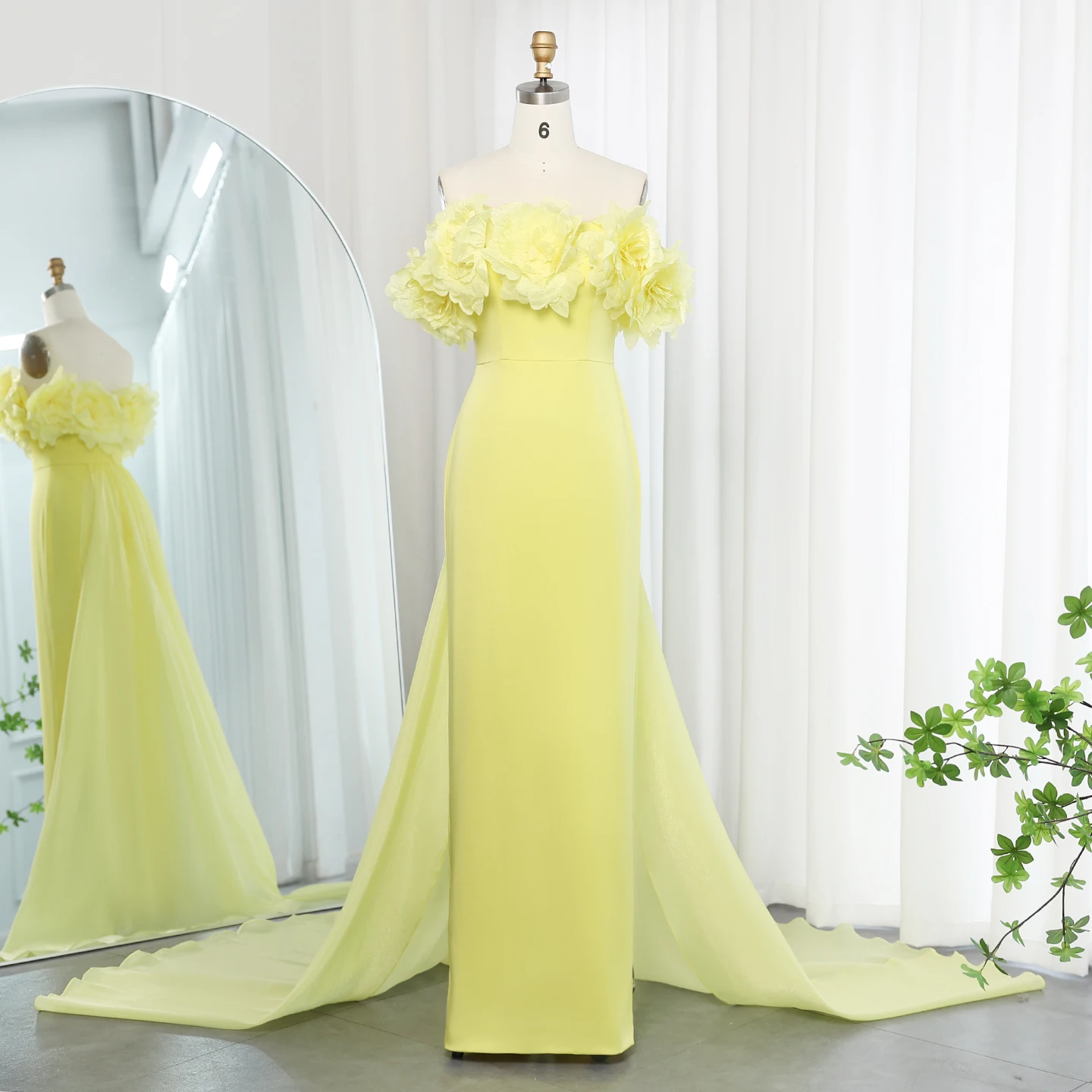 yellow party dresses Sexy Long Yellow Party Dress,Formal Dresses with Split – jkprom